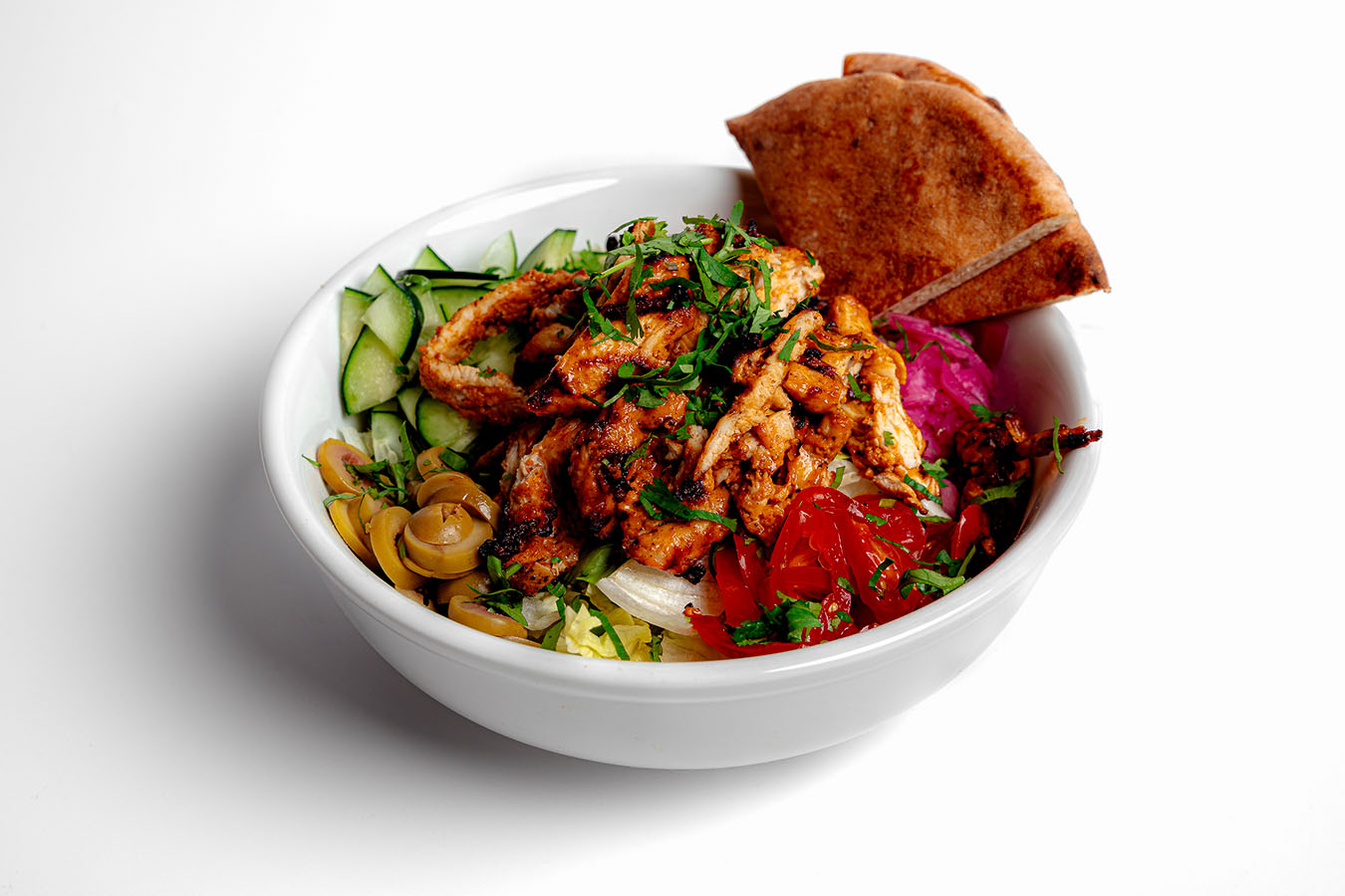 Grilled Chicken Salad at Greens N Grills in Union City